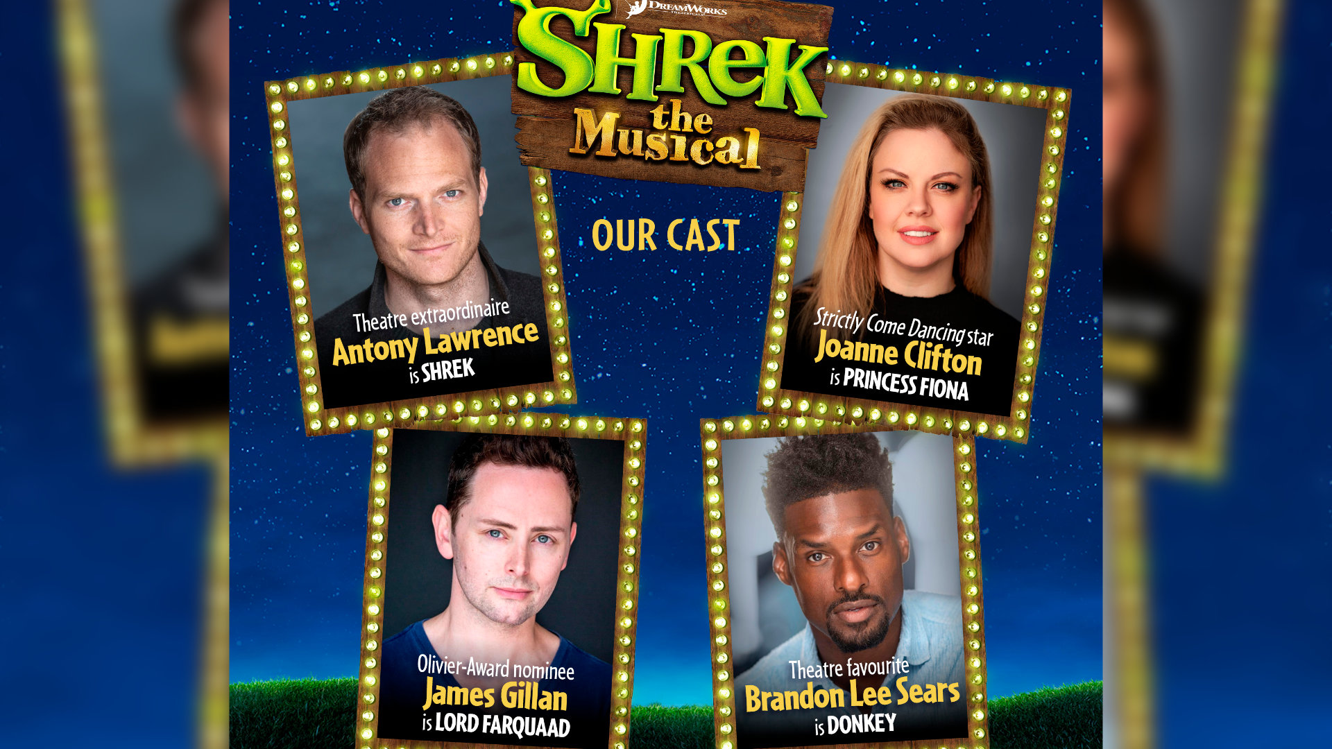 Shrek the Musical UK tour cast announced with Joanne Clifton Stage Chat